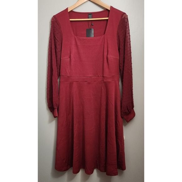 Elegant Moments Dresses & Skirts - Seta T Women's MEDIUM Long Sleeve Dress Round Neck Elegant Cocktail‎ Party Work